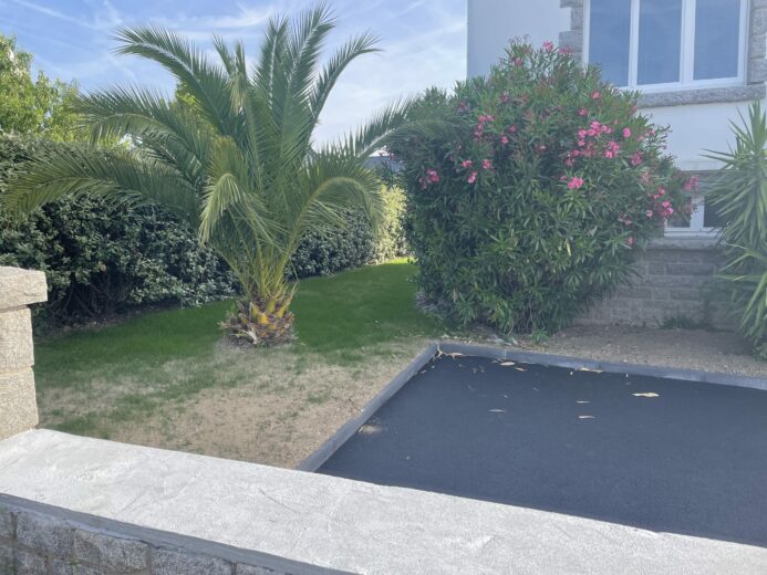 Pose de bordure et enrobé en Morbihan