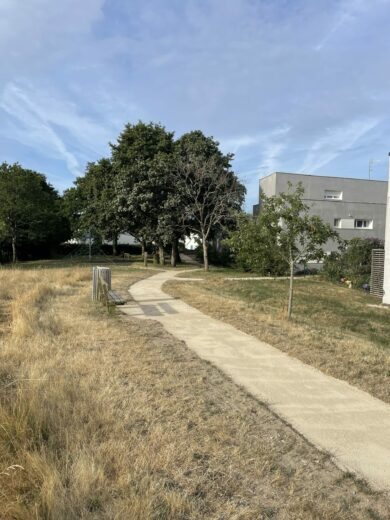 Réalisation d'allée en gravier fin