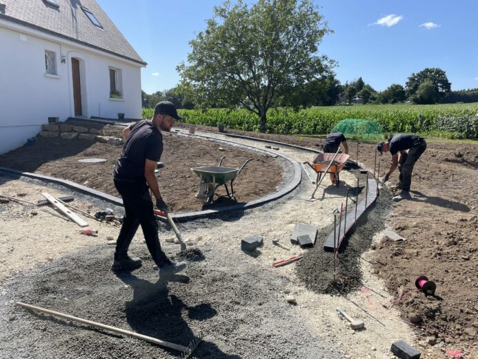 Création chainette de pavé