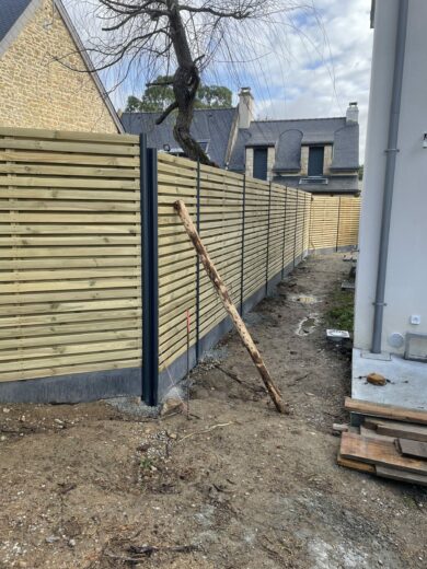 Pose de clôture en Morbihan