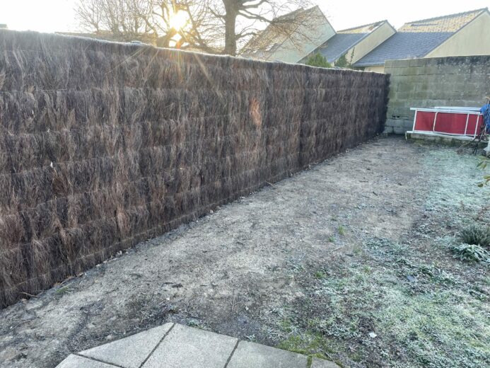 Pose de clôture en canisse