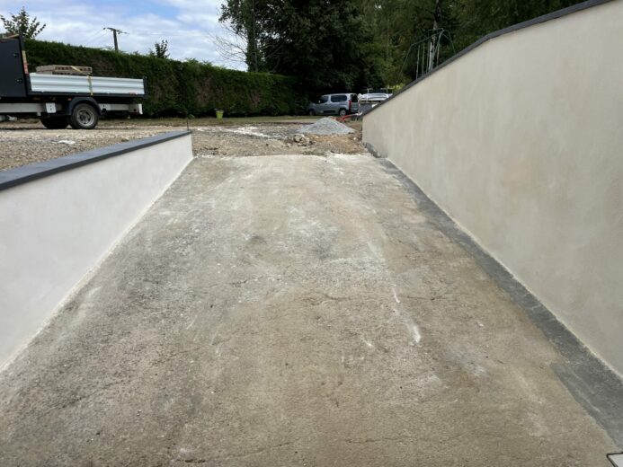 Terrassement pour entrée de garage