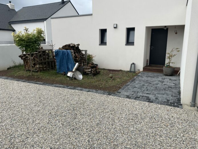 Pavage et pose de gravier sur stabilisateur