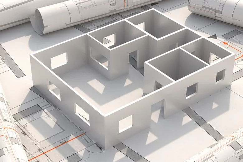Maquette version 3D vu de haut