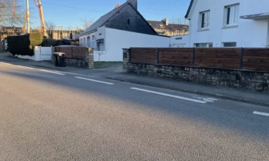 Muret et occultants bois à Séné