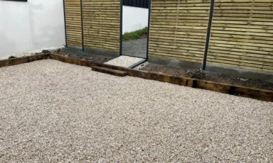 Clôture bois à Theix