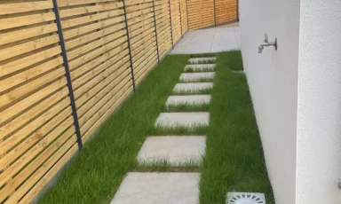 Clôture bois à Séné