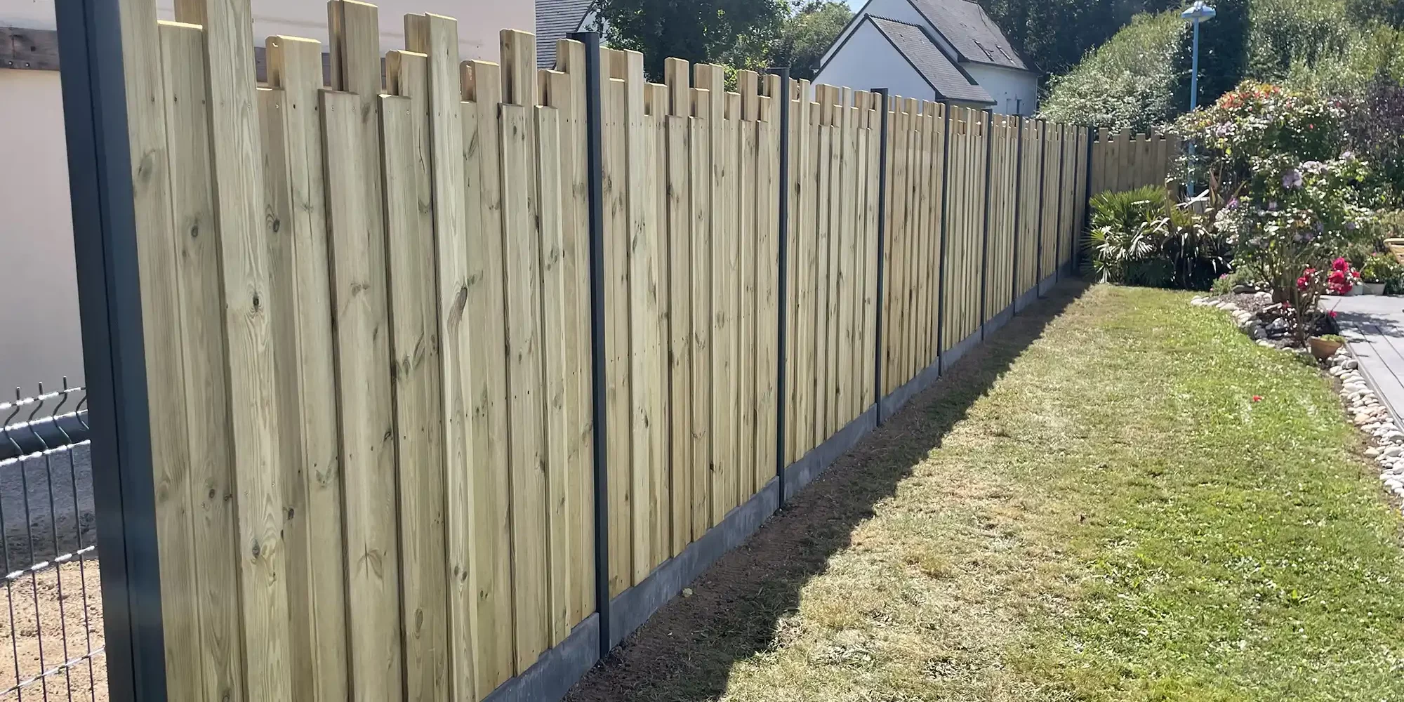 Clôture en bois à Vannes