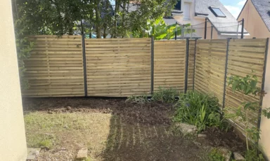 Clôture en bois à Vannes