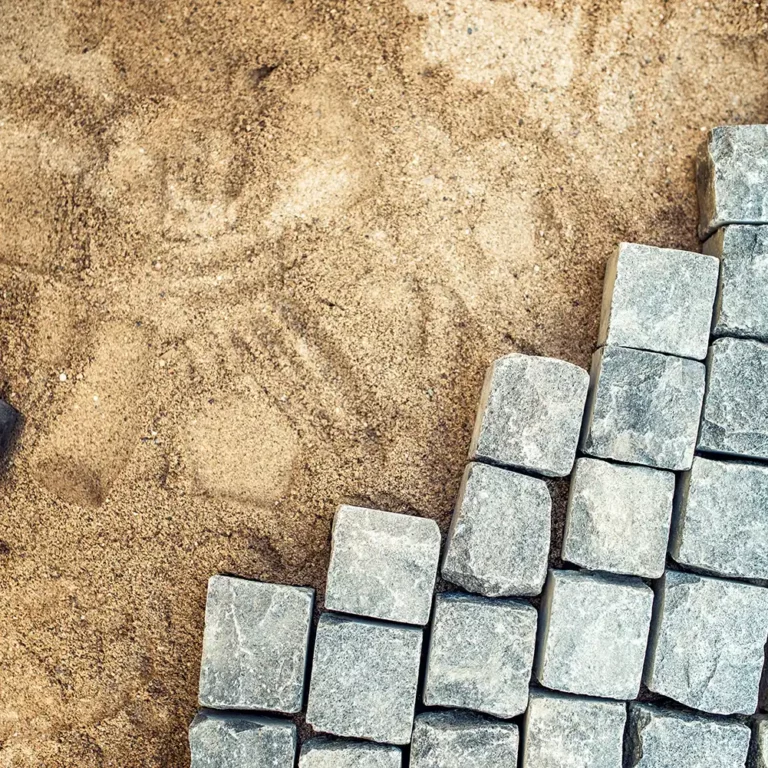 Pose de pavés en Morbihan
